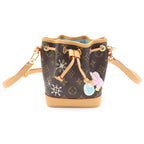 Louis Vuitton Monogram Vivienne Holiday Nanonoe Mini Shoulder Bag Brown Leather