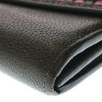 Louis Vuitton Empreinte Portefeuille Sarah Wallet Card Case Khaki Pink Leather — view 5