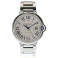 Cartier Baron Blue White Dial Ssat Stainless Steel Automatic Watch
