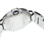 Cartier Baron Blue White Dial Ssat Stainless Steel Automatic Watch — view 5