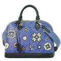 Louis Vuitton LV Alma PM Epi Denim 2-Way Shoulder Bag Blue Black