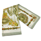 Hermes Carre 90 New Morning White Green Scarf — view 7