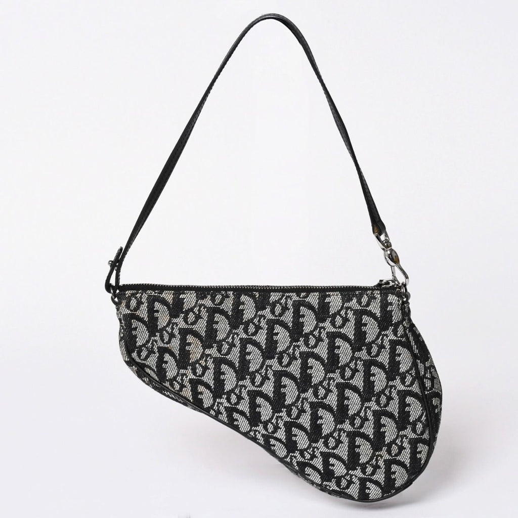 Dior Trotter Saddle Bag Pouch Black — view 2