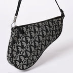 Dior Trotter Saddle Bag Pouch Black — view 3