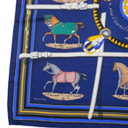 Hermes Couvertures Et Tenues de Jour Horsewear Carre 90 Scarf Total Silk Shawl — view 8
