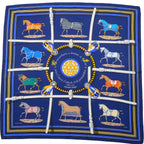 Hermes Couvertures Et Tenues de Jour Horsewear Carre 90 Scarf Total Silk Shawl