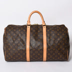 Louis Vuitton Keepall 50 Boston Bag Monogram Leather Gold
