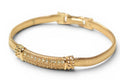 Dior Bracelet Bangle Vintage Rhinestone Gold