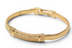 Dior Bracelet Bangle Vintage Rhinestone Gold