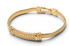 Dior Bracelet Bangle Vintage Rhinestone Gold — view 5