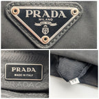 Prada Nylon Shoulder Bag Crossbody Black Triangle Logo — view 9