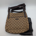 Gucci GG Canvas Shoulder Bag Crossbody Brown