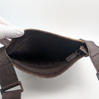 Gucci GG Canvas Shoulder Bag Crossbody Brown — view 7
