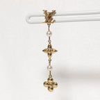 Louis Vuitton Pandant a Gold Faux Pearl Earrings Single