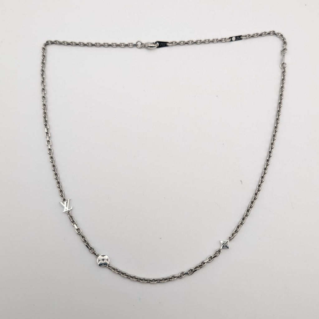Louis Vuitton Chain VL Yours Necklace Silver