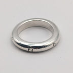 Chanel Ring Silver Logo Simple