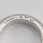 Chanel Ring Silver Logo Simple — view 5