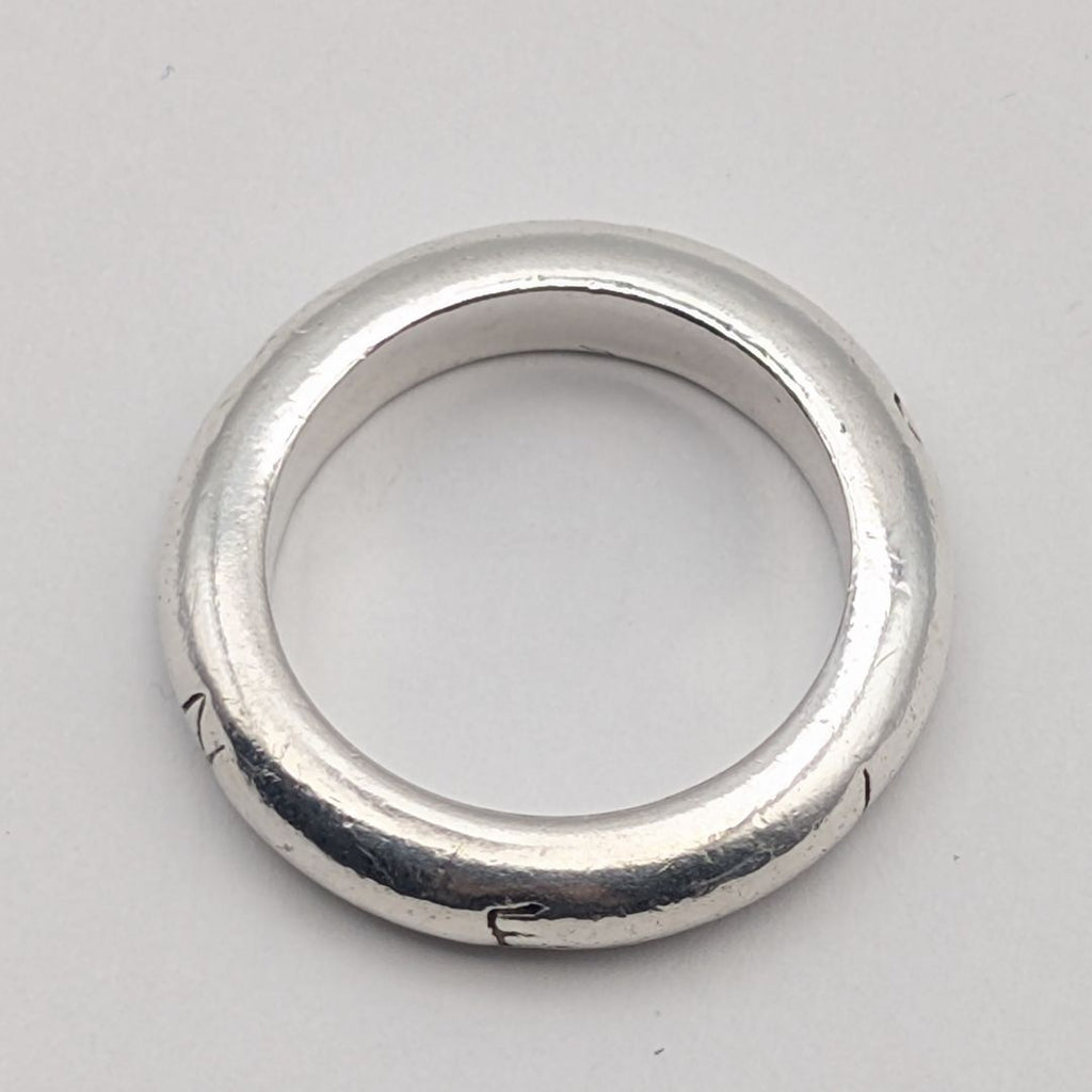 Chanel Ring Silver Logo Simple — view 3