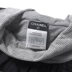 Chanel Top 36 Ruffle Neck Lace Striped Turtle Long Sleeve — view 5