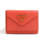 Prada Trifold Wallet Orange