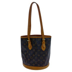 Louis Vuitton Monogram Petite Bucket Brown Handbag