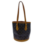 Louis Vuitton Monogram Petite Bucket Brown Handbag — view 2