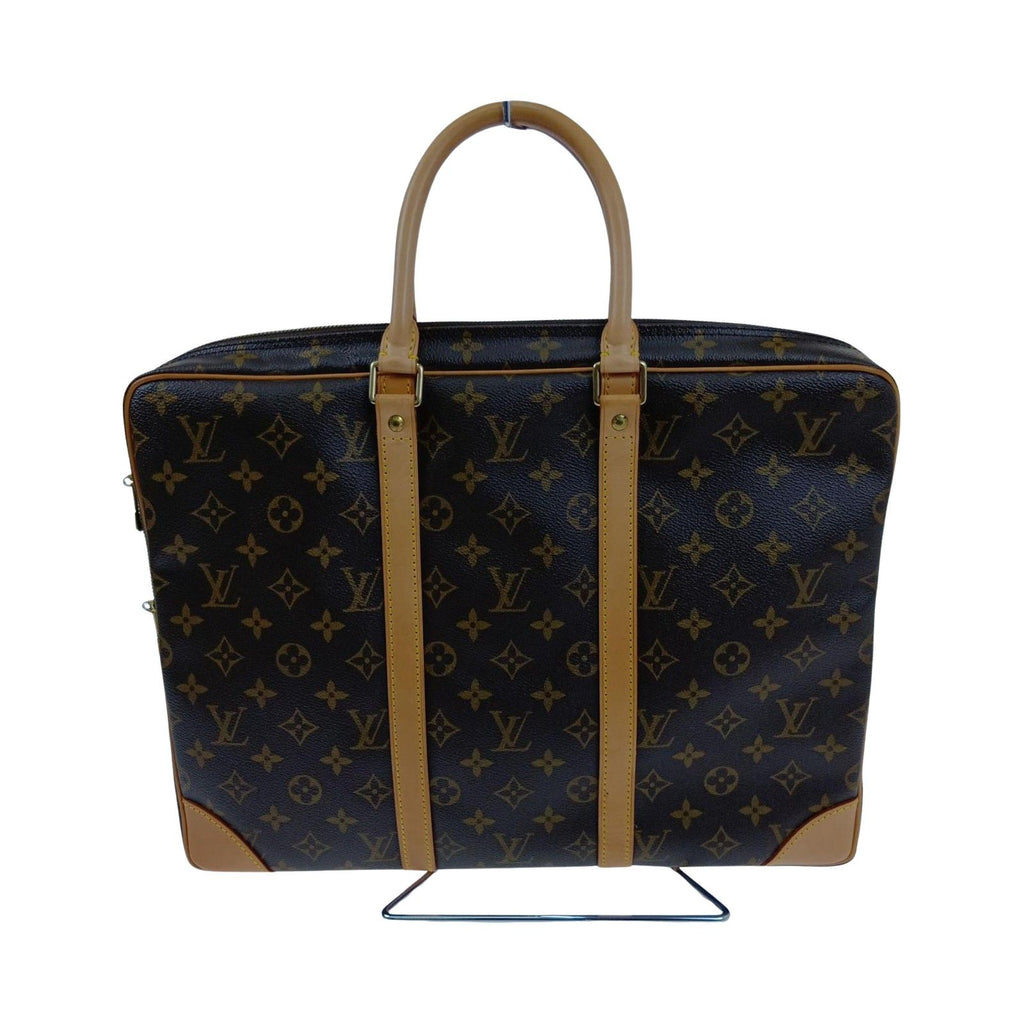 Louis Vuitton Monogram Porte Documents Voyage Business Bag Brown