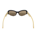 Prada Sunglasses Cat Eye Black Yellow TK Eyewear — view 3
