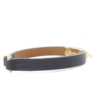 Hermes Mini Rival Leather Bracelet Black — view 4
