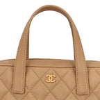 Chanel Wild Stitch Handbag Calf Beige — view 2