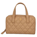 Chanel Wild Stitch Handbag Calf Beige
