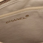Chanel Vintage Shoulder Bag Lambskin Beige — view 7