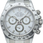 Rolex Cosmograph Daytona Watch Buckle Aph Dial SS White