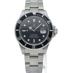 Rolex Submarinade Date Roulette SS Watch Black Polished — view 2