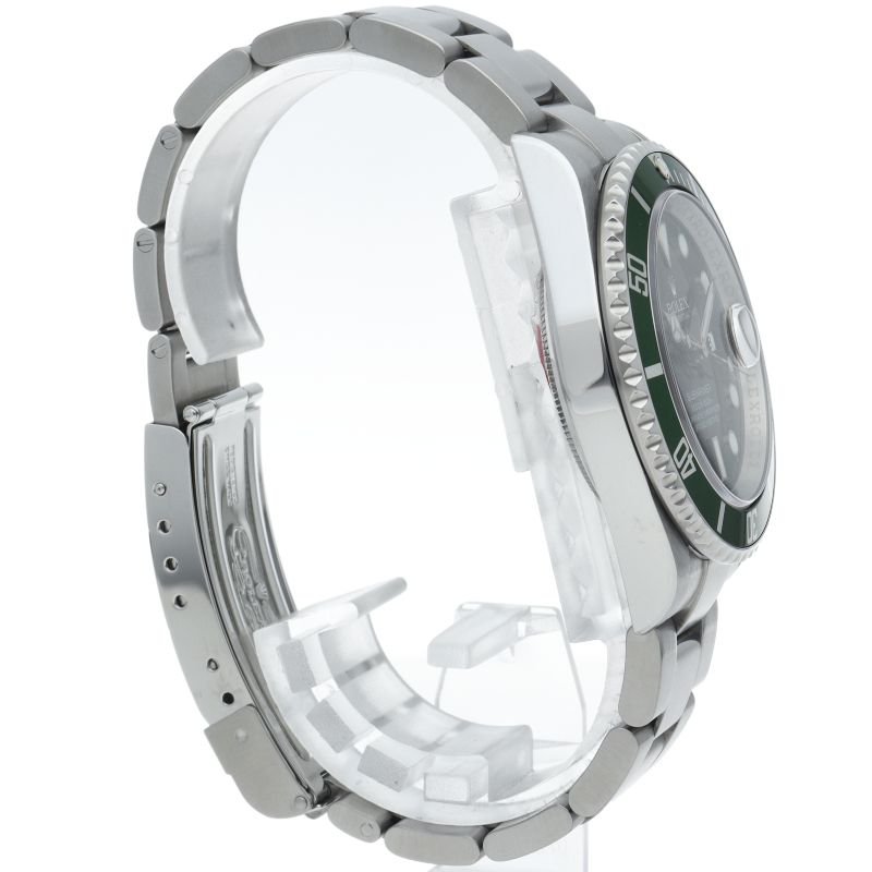 Rolex Submariner Date Green Roulette SS Watch Black — view 4