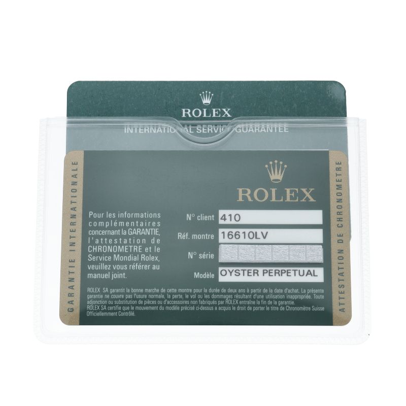Rolex Submariner Date Green Roulette SS Watch Black — view 6