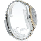 Rolex Datejust 41 Watch Jubilee Box 18k Yellow Gold SS Black Polished — view 4