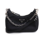 Prada Micro Tessuto 2-Way Shoulder Bag Black