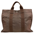 Hermes Tote MM Her Line Canvas Brown — view 3