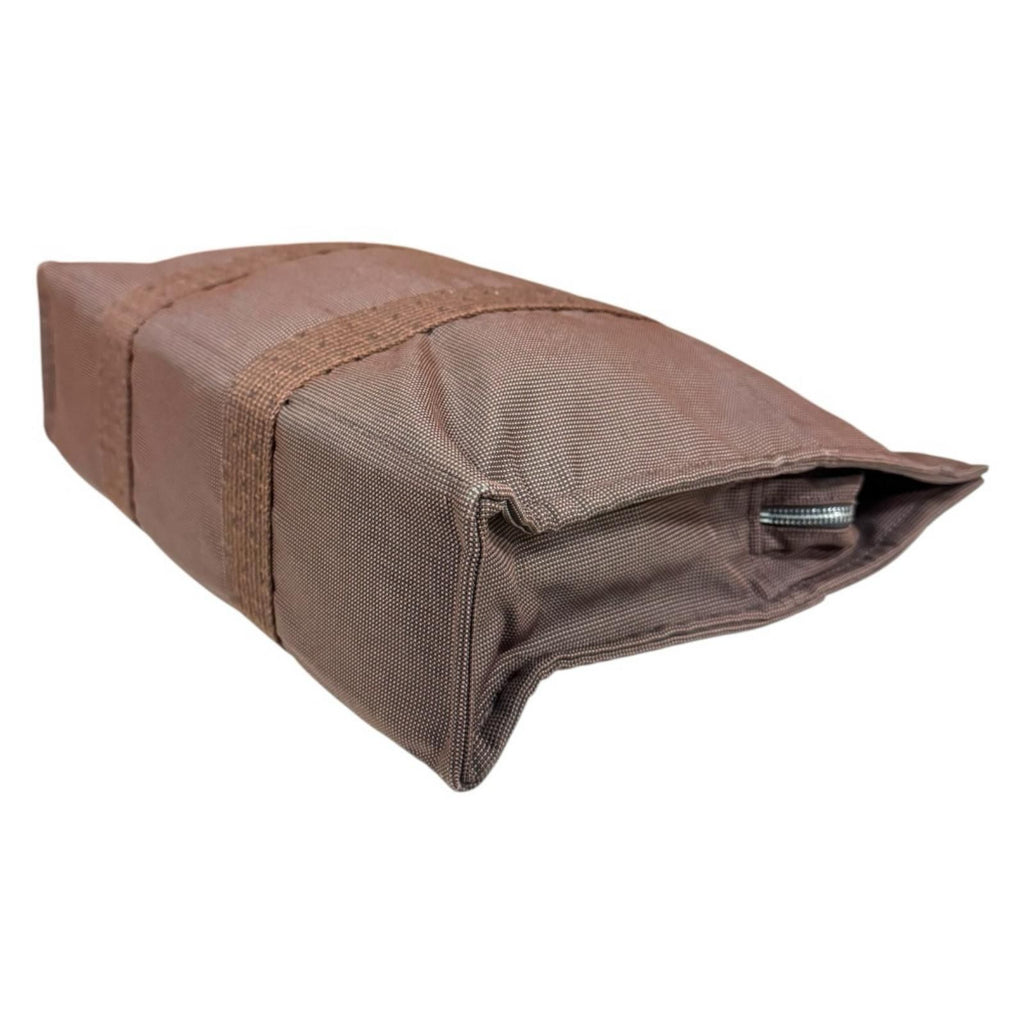 Hermes Tote MM Her Line Canvas Brown — view 6