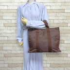 Hermes Tote MM Her Line Canvas Brown — view 2