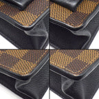 Louis Vuitton Shoulder Bag Portefeuille Vavin Brown Black Damier Ebene Canvas — view 8