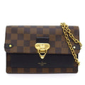 Louis Vuitton Shoulder Bag Portefeuille Vavin Brown Black Damier Ebene Canvas