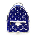 Louis Vuitton Backpack Palm Springs Mini Blue Monogram Jacquard Leather