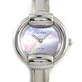 Gucci Watch Bangle Round Pink Shell Dial SS Quartz Analog