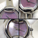 Gucci Watch Bangle Round Pink Shell Dial SS Quartz Analog — view 5