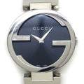 Gucci Watch Interlocking 133.3 GG Sunray Black Dial SS Quartz Analog