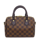 Louis Vuitton Shoulder Bag Speedy Bandouliere 20 Brown Beige Damier Ebene — view 2