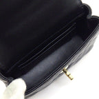 Chanel Shoulder Bag Quilted Coco Handle Extra Mini Top Black Caviar Leather — view 5