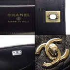Chanel Shoulder Bag Quilted Coco Handle Extra Mini Top Black Caviar Leather — view 7